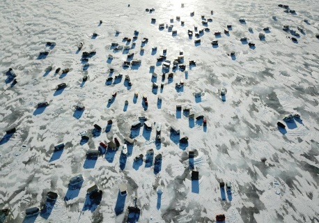 Zimowe oblężenie nad Zalewem Zegrzyńskim