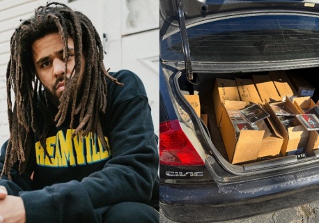 J. Cole sprzedaj swoją płytę z bagażnika starej Hondy