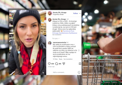 Polka zrobiła zakupy w Chicago. Pokazała, ile kosztują masło, jajka, mleko i chleb