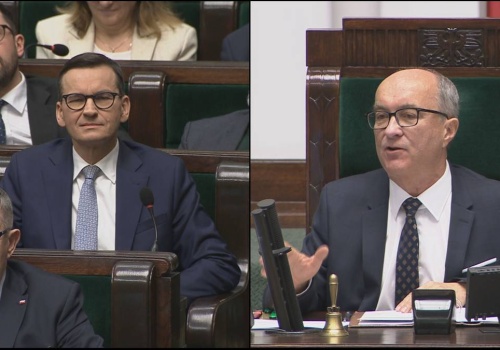 Awantura w Sejmie. Morawiecki kontra Czarzasty, okrzyki 