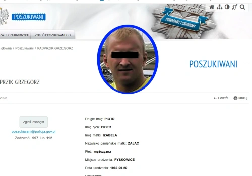 Wygrał z Lewandowskim mistrzostwo Polski, a dziś ściga go policja