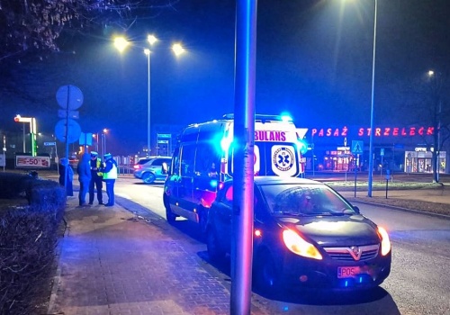 Potrącenie przy Rondzie Kozi Borek (ZDJĘCIA)