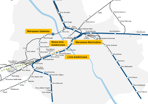 PLK zapowiada rewolucję w Warszawie. Będzie nowa linia średnicowa!
