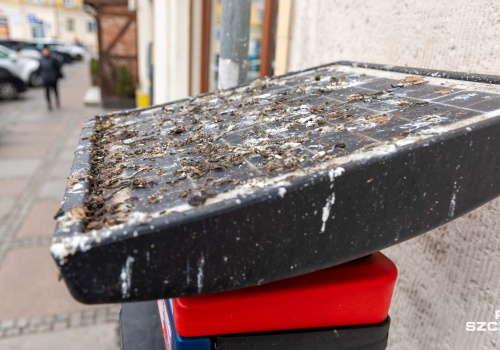 Brudny, jak parkomat w Szczecinie