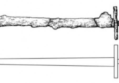 Miecz, który mógł należeć do angielskiego królewicza Magnusa, na wystawie w Muzeum Archeologicznym w Warszawie