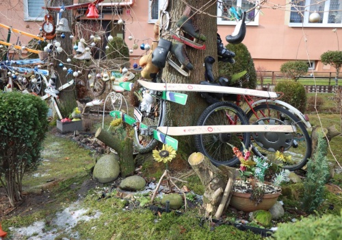Nietypowy ogródek w Krakowie przy ulicy Celarowskiej