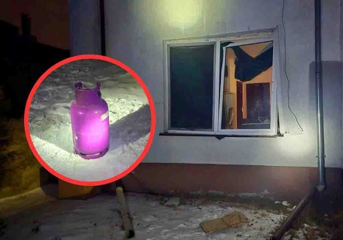 Wybuch butli z gazem w mieszkaniu w Ryczywole