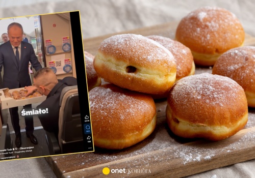 Donald Tusk obdarował współpracowników pączkami. 