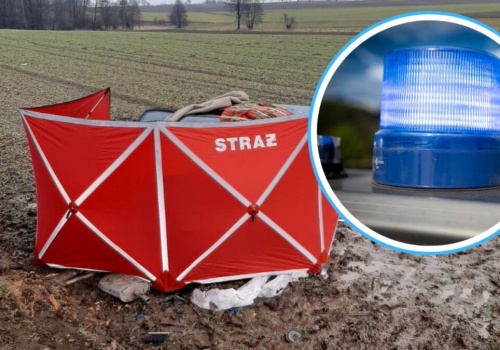 Tragiczny wypadek na trasie Nowa Wieś – Uszyce. Jedna osoba nie żyje