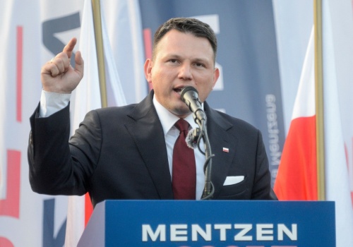 Sławomir Mentzen mówi, że stara się o pozwolenie na broń, bo chce chronić swoją rodzinę