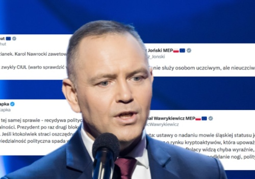 Fala komentarzy po wetach prezydenta. 