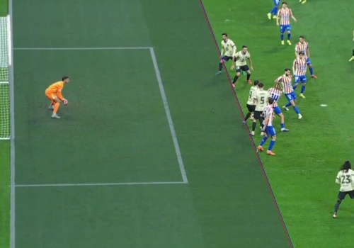 Na milimetry. To dlatego nie uznali gola Barcelonie