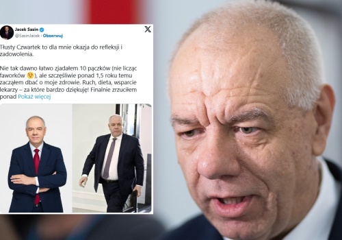 Jacek Sasin: Finalnie zrzuciłem ponad 50 kg