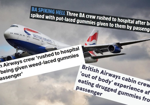 Pasażer British Airways poczęstował załogę żelkami z THC, teraz jest poszukiwany