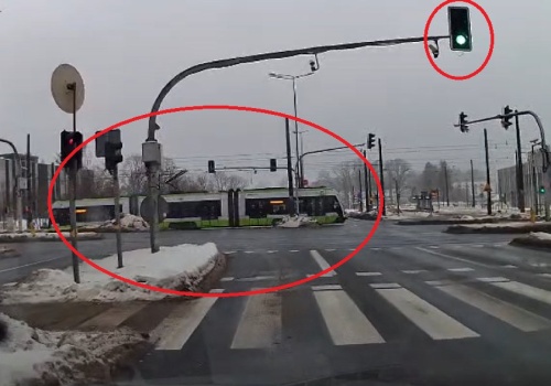 Olsztyn. Tramwaj zablokował przejazd na al. Sikorskiego. Sprawa trafiła do ZDZiT-u