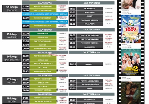 Kino Teatr SCK w Sieradzu – co w repertuarze od 13 lutego 2026