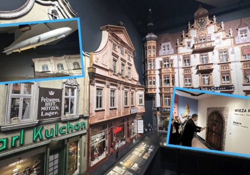 Wystawa w wieży ratuszowej gotowa! Są kamieniczki z lat 20. i 30. XX w., a nawet Zeppelin