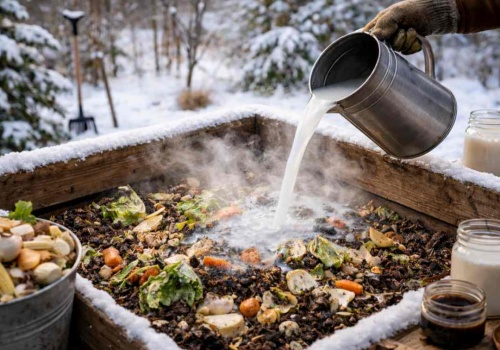 Wlej do kompostownika w lutym. Zamieni resztki w żyzny czarnoziem