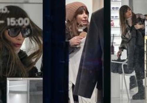 Agnieszka Dygant buszuje po sklepach w śniegowcach za tysiaka i mierzy okulary luksusowych marek (ZDJĘCIA)