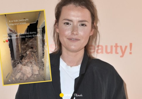 Olga Frycz tydzień po porodzie relacjonuje wyburzanie domu. 