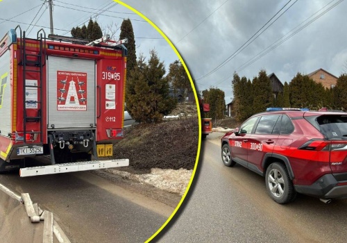Sceny jak z horroru w świętokrzyskim. Senior podpalił dom, w którym znajdowali się jego córka i wnuk