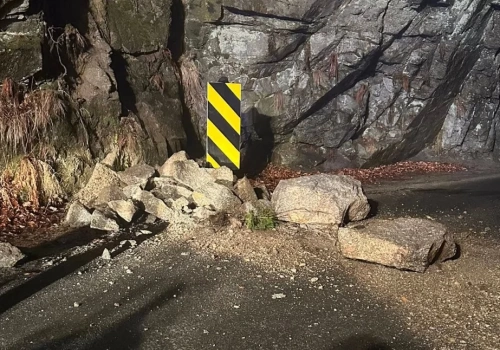 Osuwisko przy tunelu między Piechowicami a Michałowicami