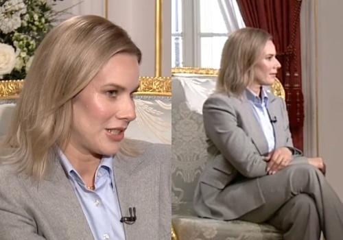 Strój Marty Nawrockiej w TVN24 nie był przypadkowy. Stylistka mówi, czego zabrakło