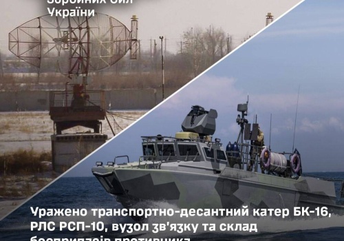 Ukraina. Sztab Generalny poinformował o zniszczeniu m.in. rosyjskiej łodzi desantowej u wybrzeży Krymu