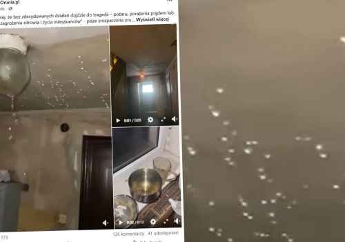 Dramat mieszkańców budynku na gdańskiej Oruni. Wstrząsające nagrania. 