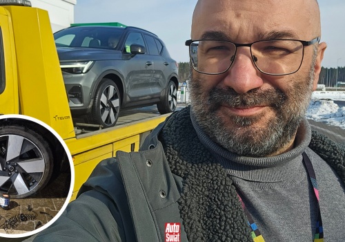 Złapałem gumę w aucie bez koła zapasowego. 