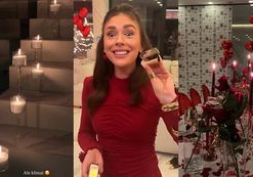 Klaudia Halejcio pochwaliła się babską kolacją walentynkową: suto zastawiony stół, dziesiątki serduszek i patelnia w prezencie (ZDJĘCIA)