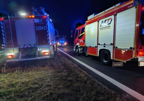 Na ekspresówce płonie laweta. Droga z Lublina do Rzeszowa zablokowana