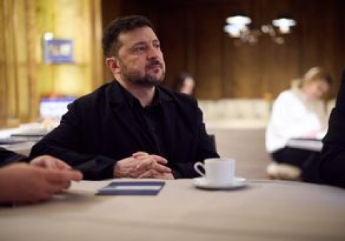 Zełenski po spotkaniu z Rubio. 