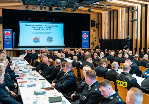 Rekordowa Narada Prezesów i Komendantów ZOSP RP woj. pomorskiego. Blisko 200 uczestników i priorytety na 2026 r.