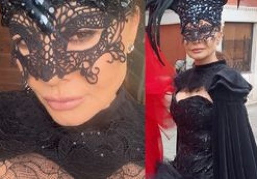 Polska projektantka zrobiła furorę na karnawale w Wenecji. Fikuśne wdzianko przyciągało wzrok