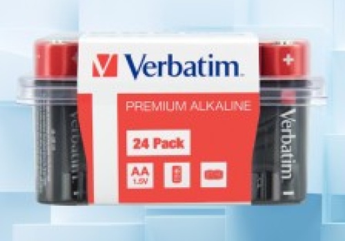 24 baterie AA (paluszki) Verbatim za 19,99 zł (taniej o 15 zł) w Media Expert