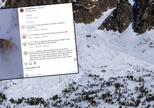 Chciał rozciągnąć skurcz, zaczął spadać z Rysów. 