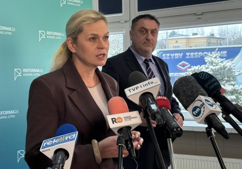 O reformie „Kompas Jutra” mówiła minister edukacji Barbara Nowacka podczas spotkania z nauczycielami w Szewnie