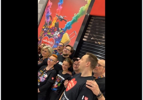 Wiernicki z zespołem na prywatce WOŚP