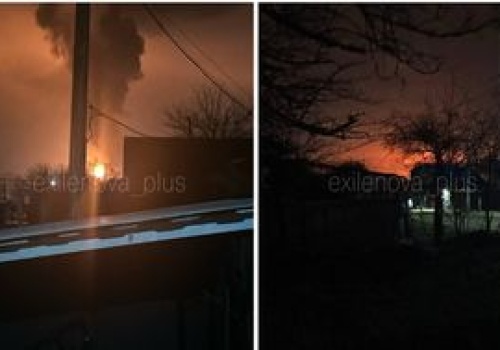 Nocny atak dronów na Rosję. Pożar w rafinerii