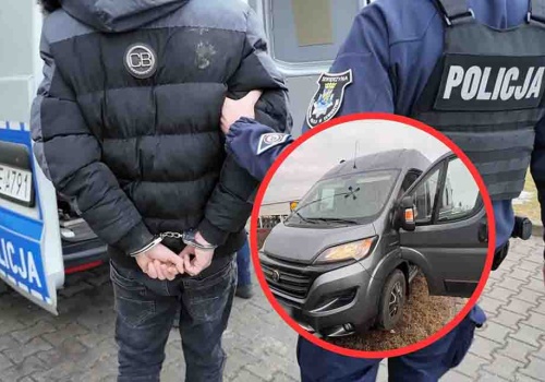 Uciekał policji kradzionym kamperem przez dwa powiaty. Był poszukiwany i naćpany