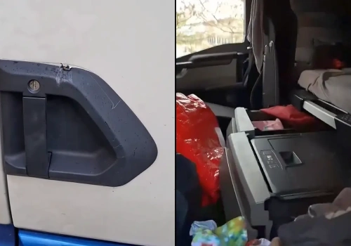 Fałszywy funkcjonariusz wywabił kierowcę z ciężarówki, by umożliwić włamanie