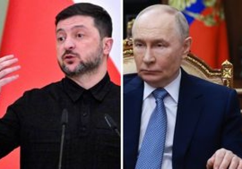 Zełenski chce się spotkać z Putinem. 