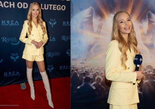 Uśmiechem skradła serca wszystkich. Dziennikarka TV Republika na premierze filmu 