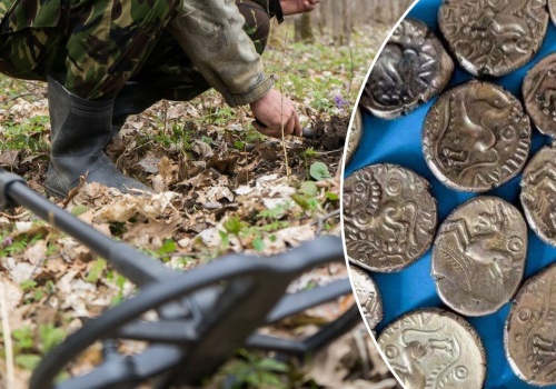 Poszukiwacz odkrył wielki skarb. Stos złotych monet jest warty krocie
