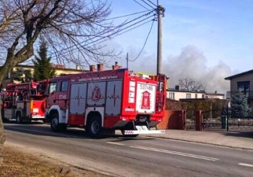 Pożar w Wysocku Małym (ZDJĘCIA, WIDEO)