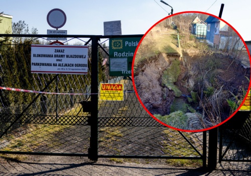 Gigantyczne zapadlisko w Trzebini. 