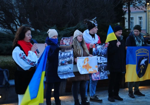 Four Years of War – A Symbolic Demonstration at the Old Market Square