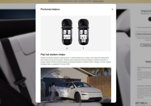 Tesla Model Y 7 miejsc znowu dostępna. Czyli nadchodzi Tesla Model Y L 6 miejsc, skoro od dawna ma homologację?