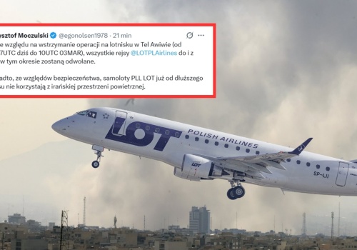 Izrael zamknął przestrzeń powietrzą. PLL LOT wydał komunikat